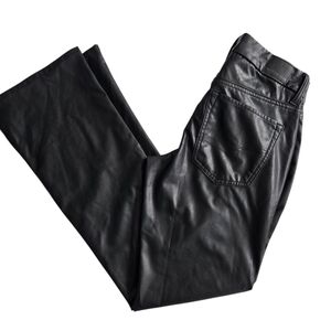 NWT American Eagle Curvy Classic Bootcut Coated Black Jeans 4